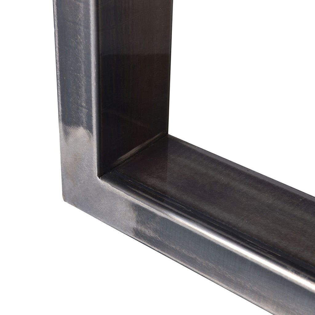 Pieds de table, lot de 2, 40 x 43 cm, acier brut