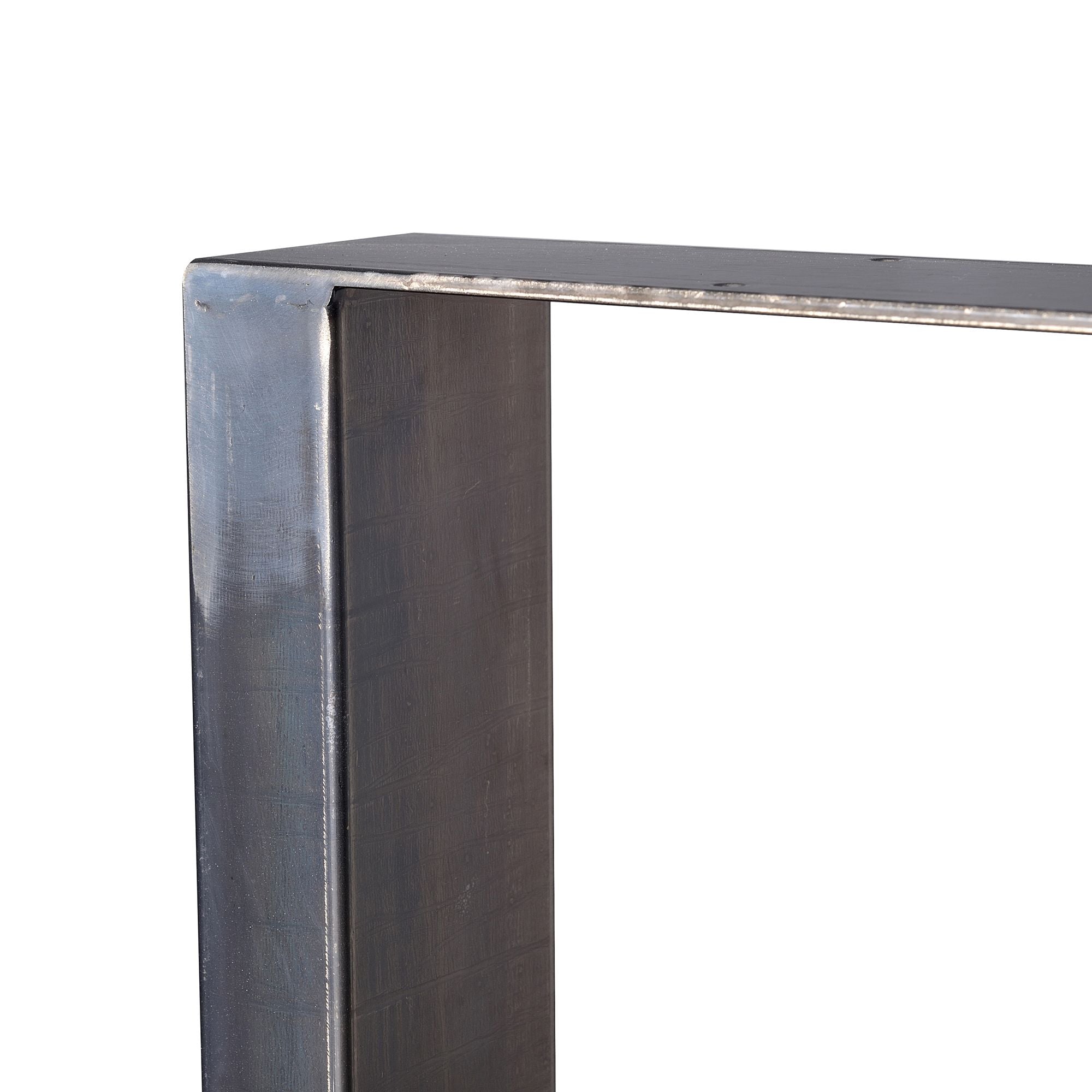 Pieds de table, lot de 2, 40 x 43 cm, acier brut