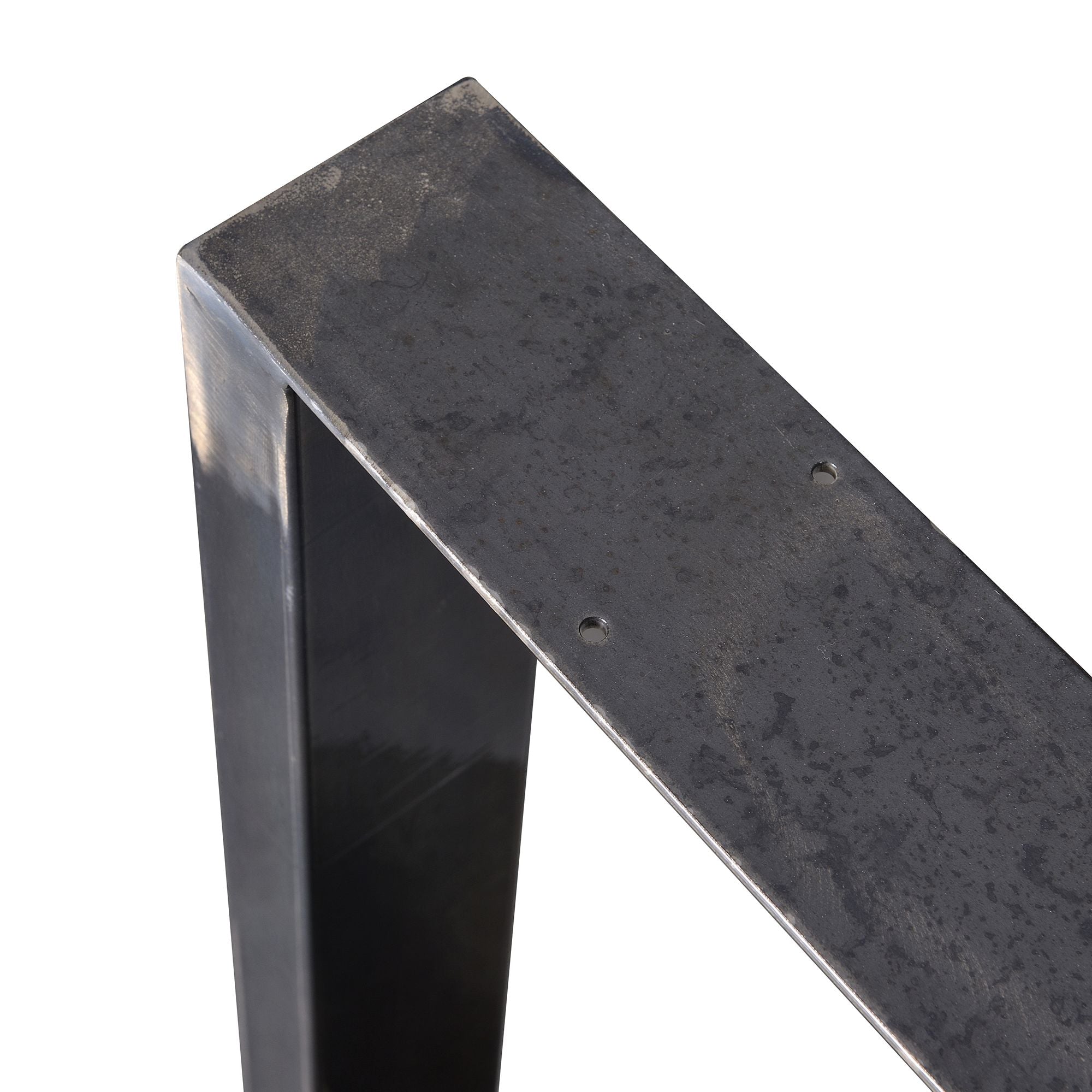 Pieds de table, lot de 2, 40 x 43 cm, acier brut