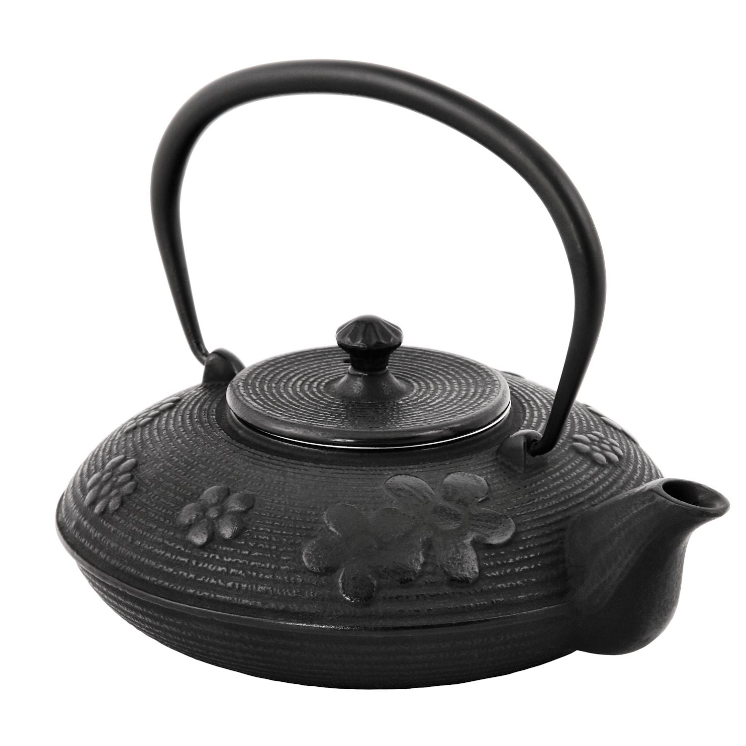 Théière de style asiatique, 1,2 litre, en fonte, avec passoire en acier inoxydable incluse