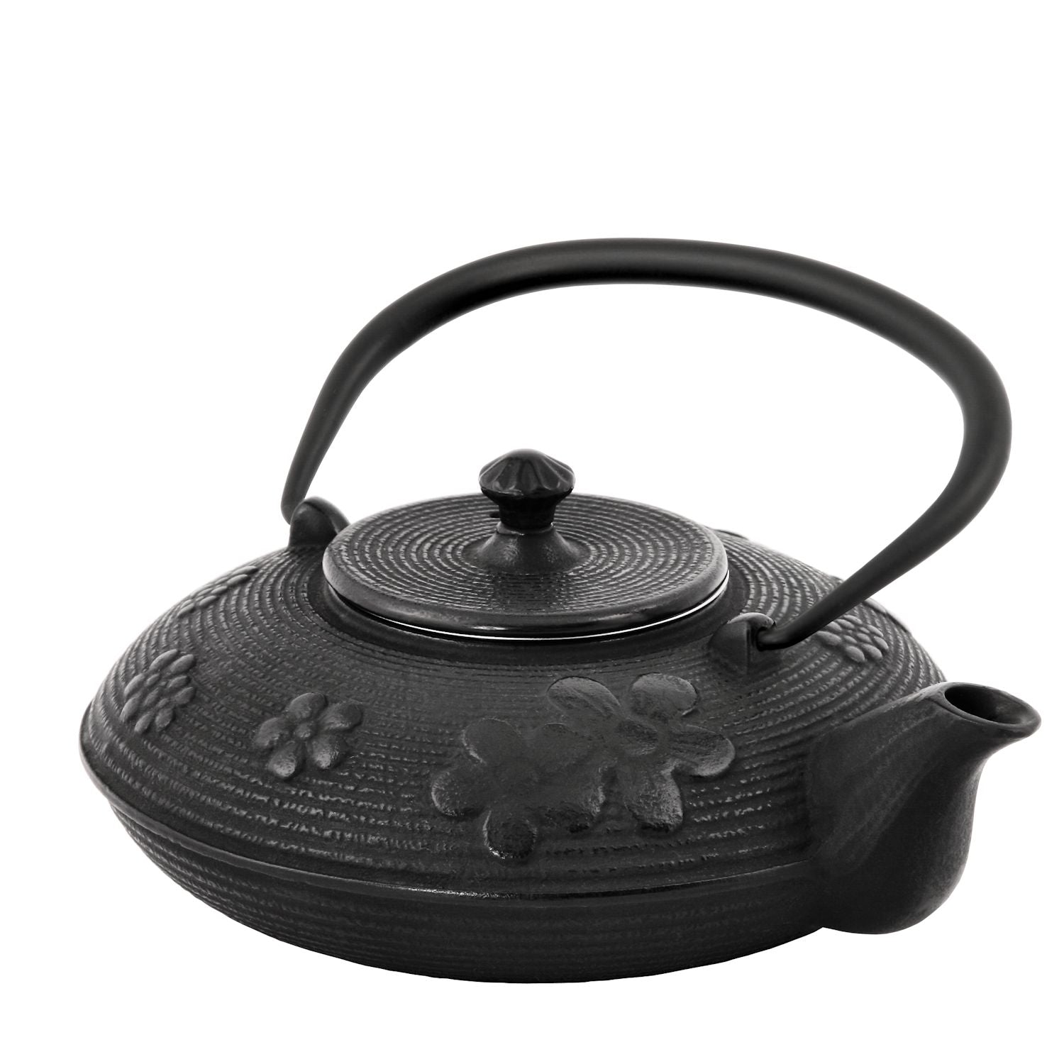 Théière de style asiatique, 1,2 litre, en fonte, avec passoire en acier inoxydable incluse