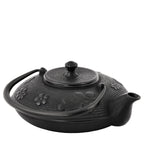 Théière de style asiatique, 1,2 litre, en fonte, avec passoire en acier inoxydable incluse