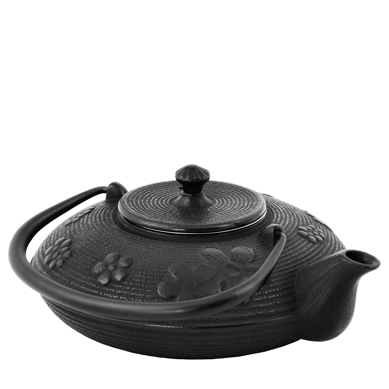 Théière de style asiatique, 1,2 litre, en fonte, avec passoire en acier inoxydable incluse