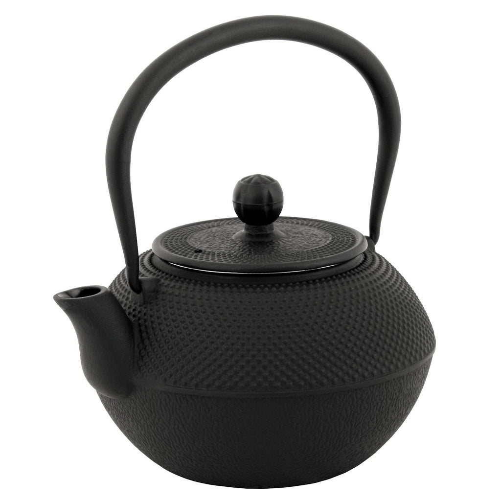 Théière de style asiatique, 1,2 litre, en fonte, avec filtre en acier inoxydable.