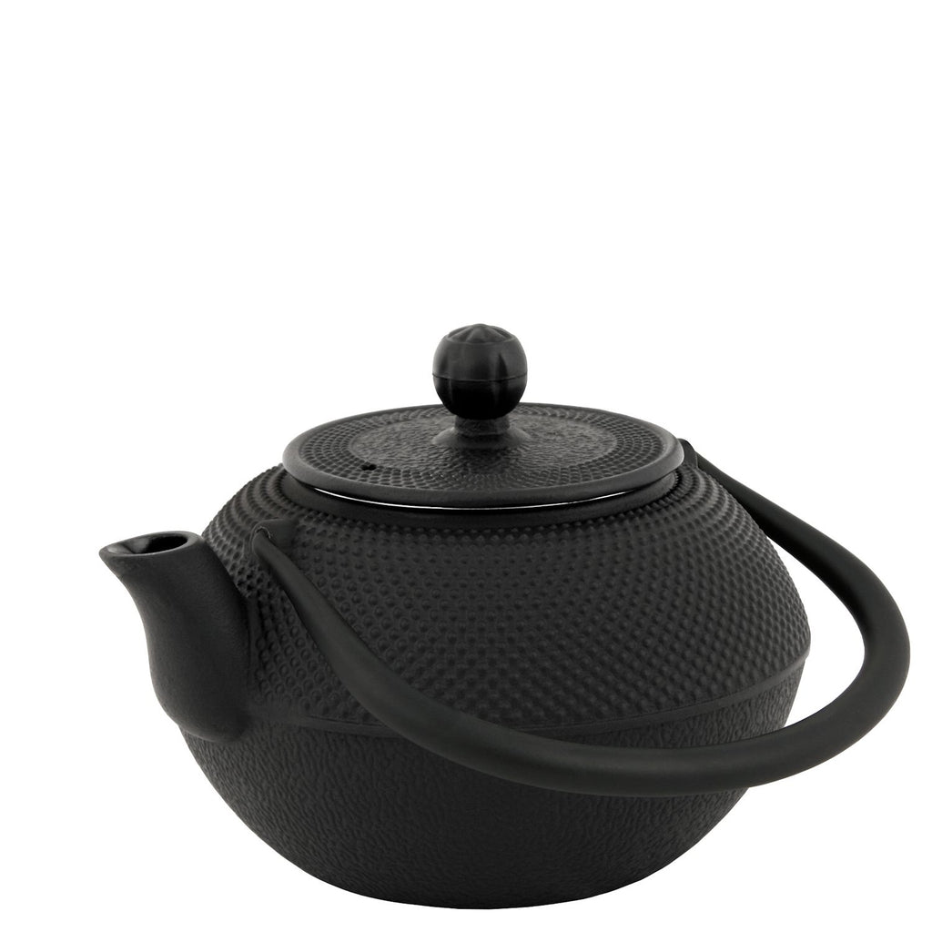Théière de style asiatique, 1,2 litre, en fonte, avec filtre en acier inoxydable.