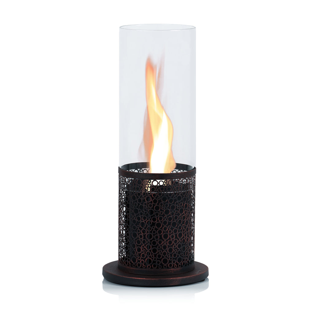 Tabletop fireplace, Ø 20 x 50.5 cm, swirling flame #1