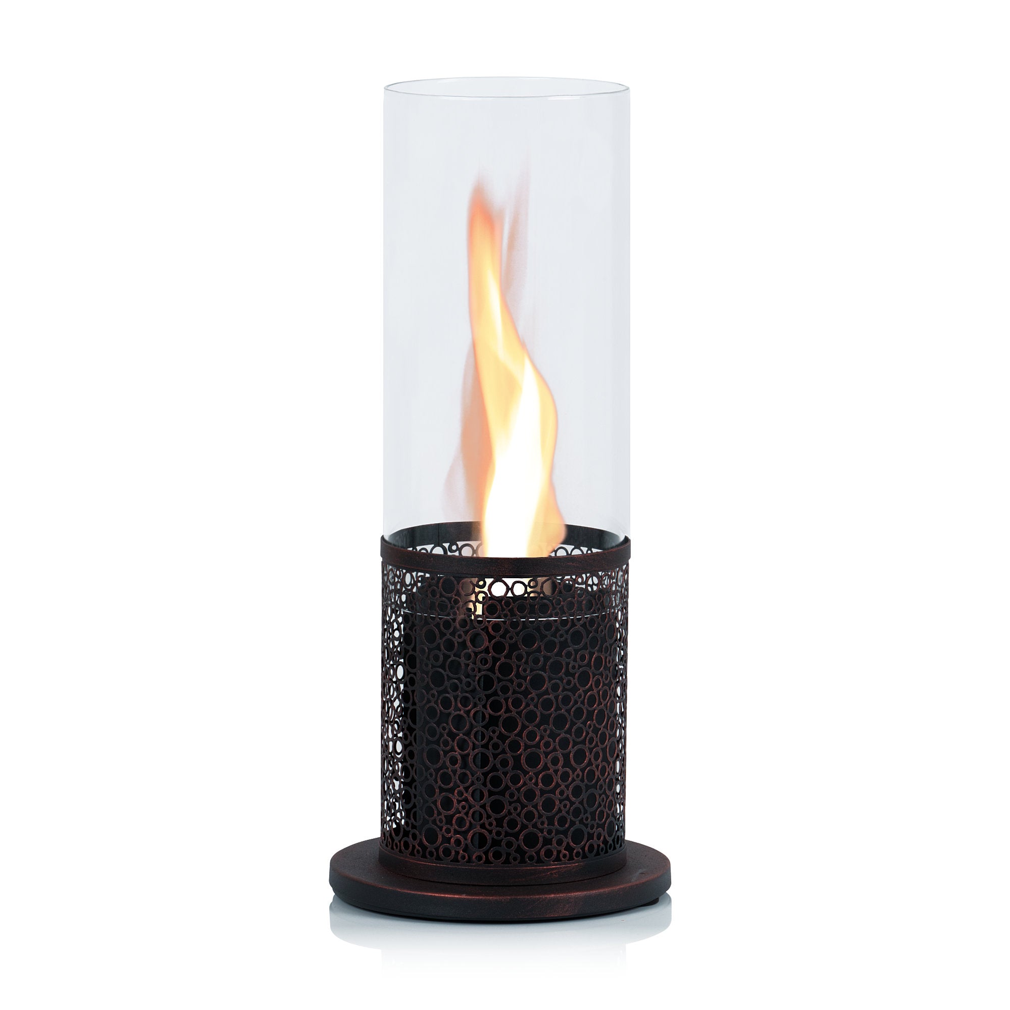 Tabletop fireplace, Ø 20 x 50.5 cm, swirling flame #1