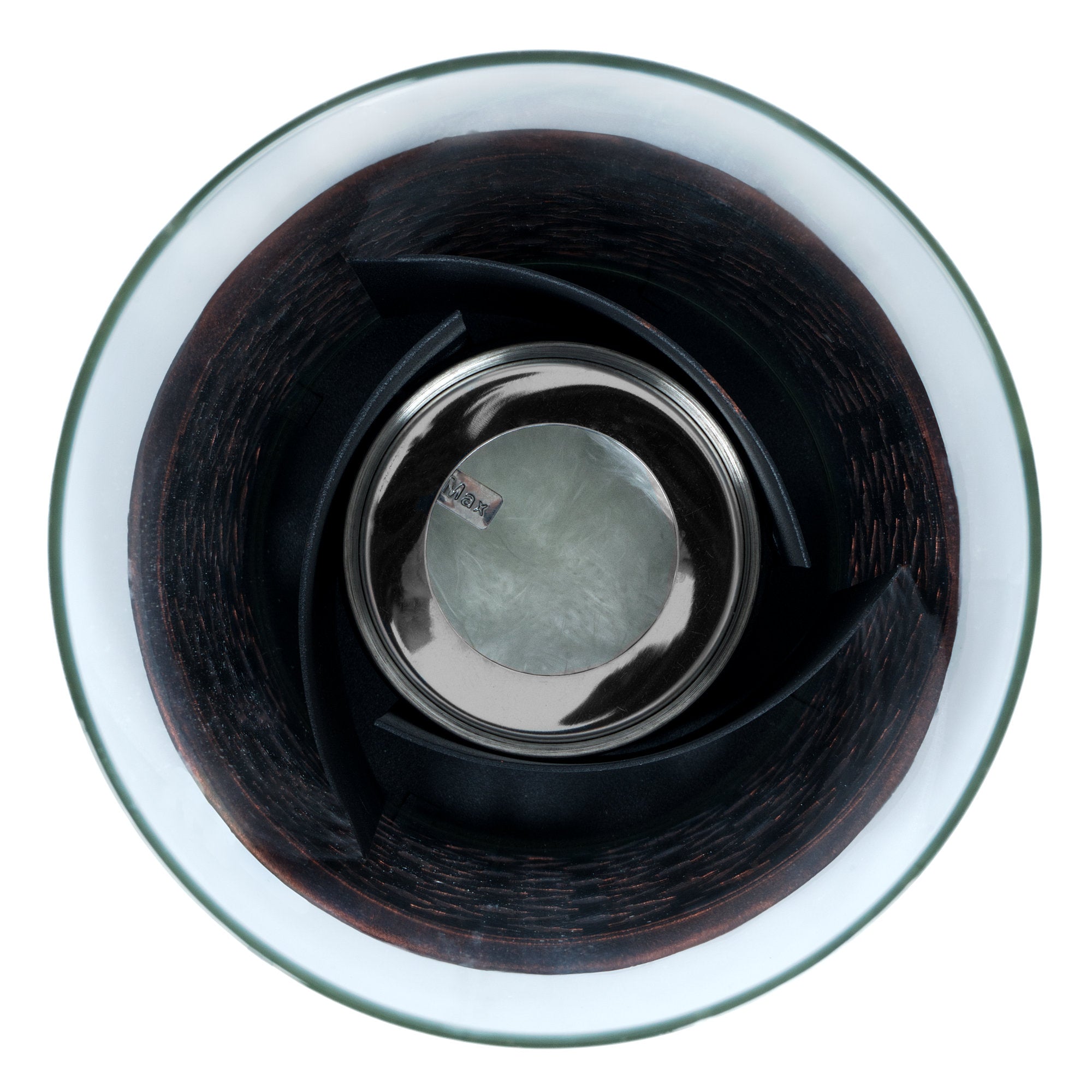 Tabletop fireplace, Ø 20 x 50.5 cm, swirling flame #1