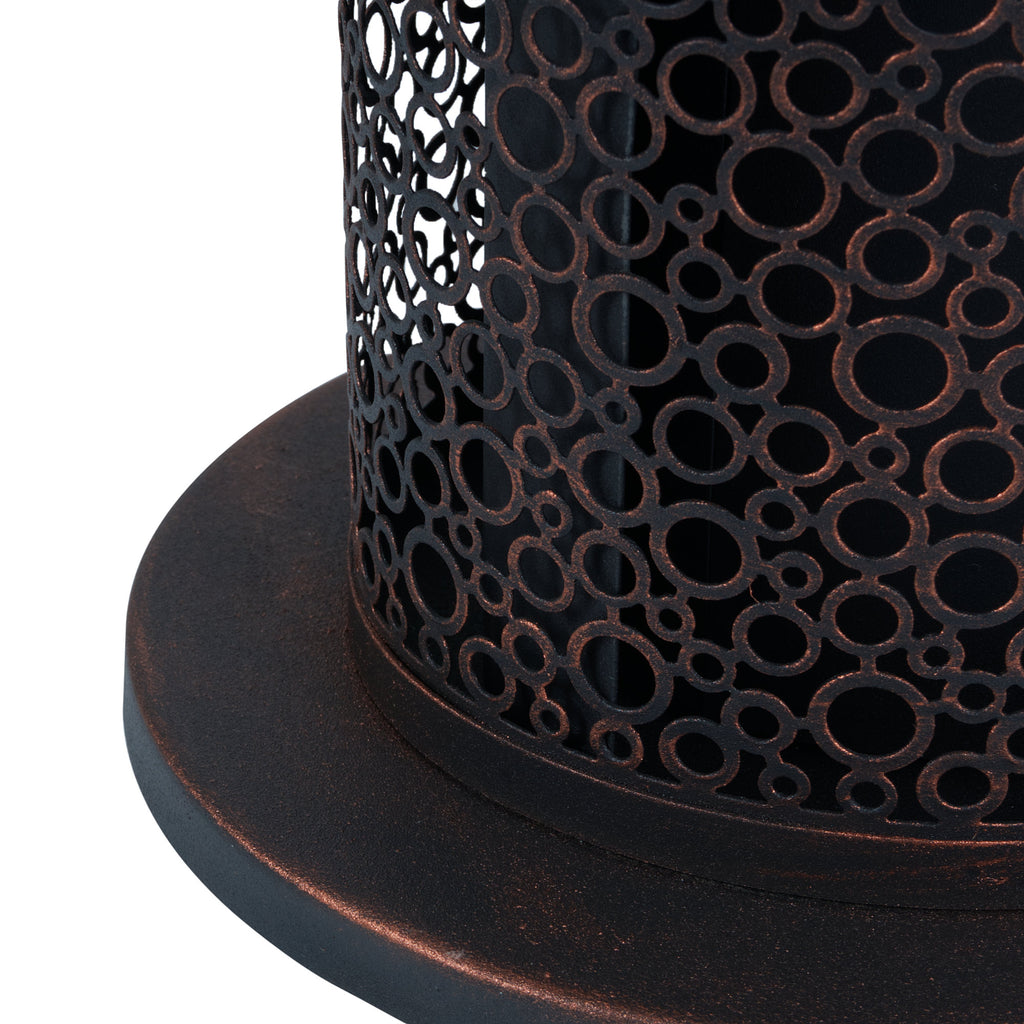 Tabletop fireplace, Ø 20 x 50.5 cm, swirling flame #1
