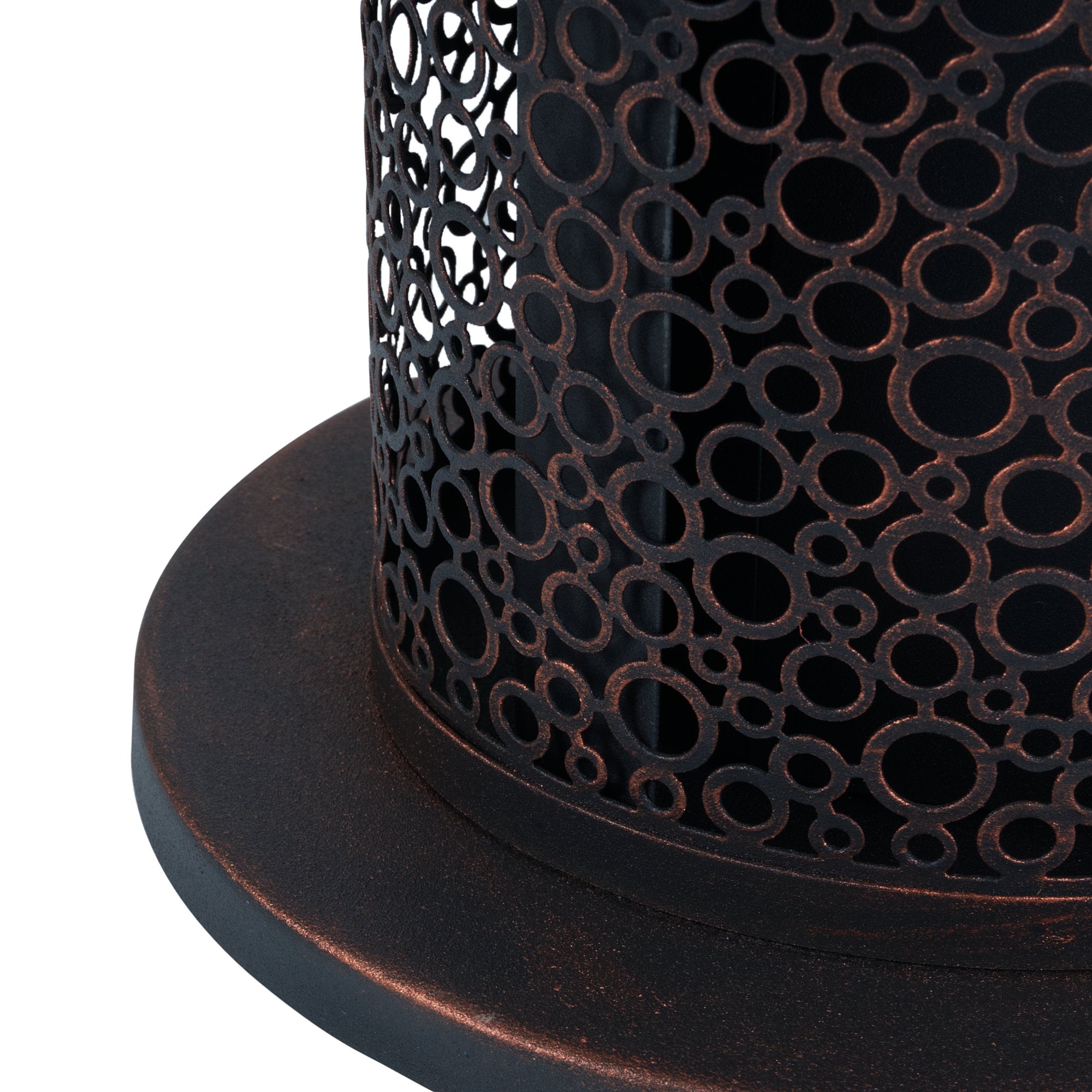 Tabletop fireplace, Ø 20 x 50.5 cm, swirling flame #1