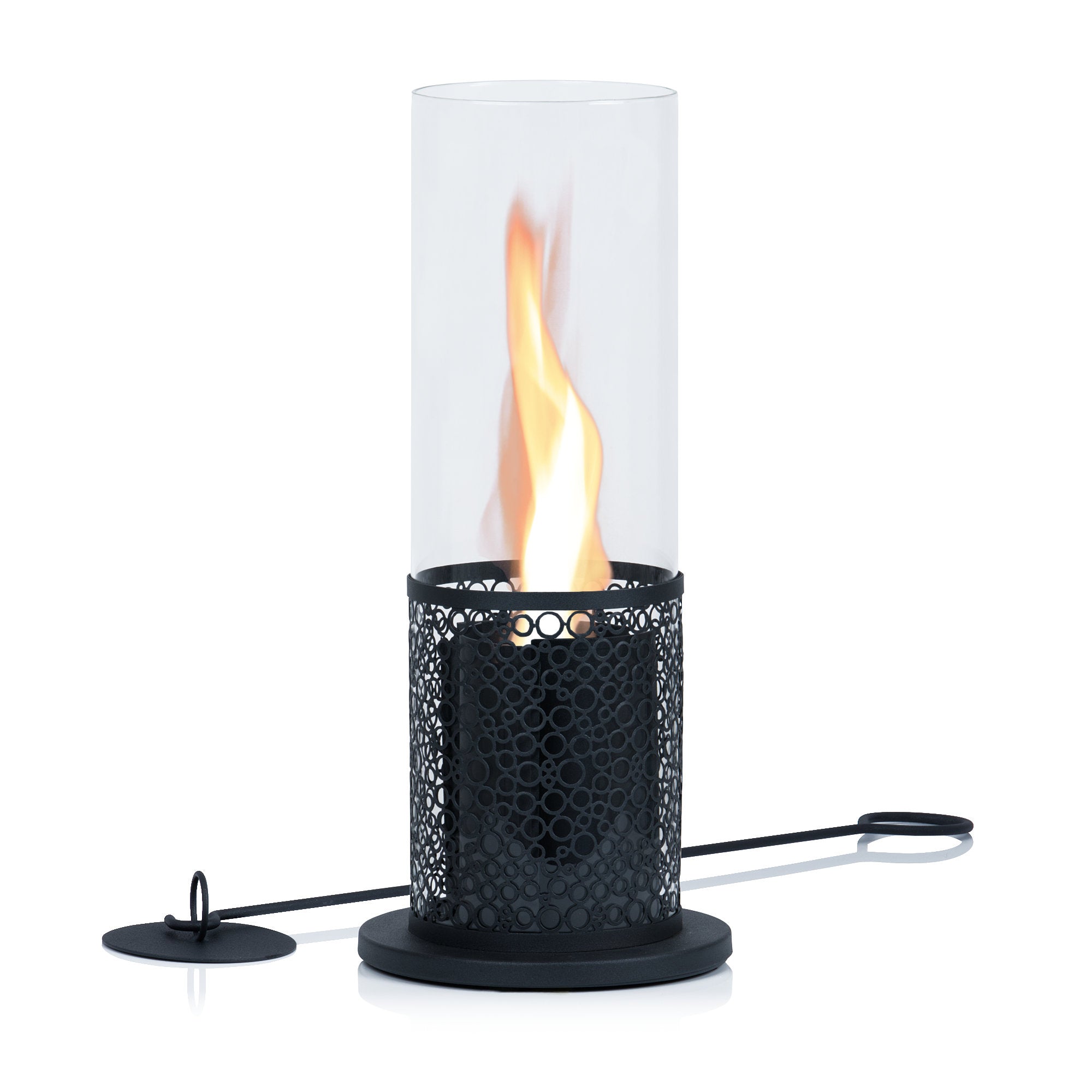 Cheminée de table, Ø 20 x 50,5 cm, flamme tourbillonnante n° 1