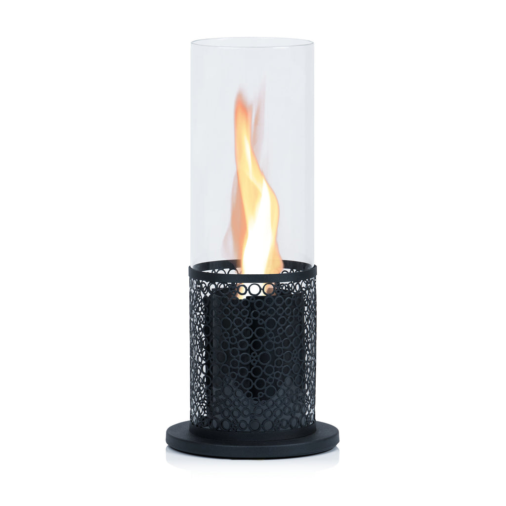 Tabletop fireplace, Ø 20 x 50.5 cm, swirling flame #1
