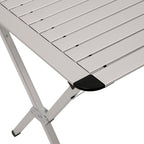 Table de camping en aluminium, 140 x 70 x 70 cm, 4 personnes, pliable