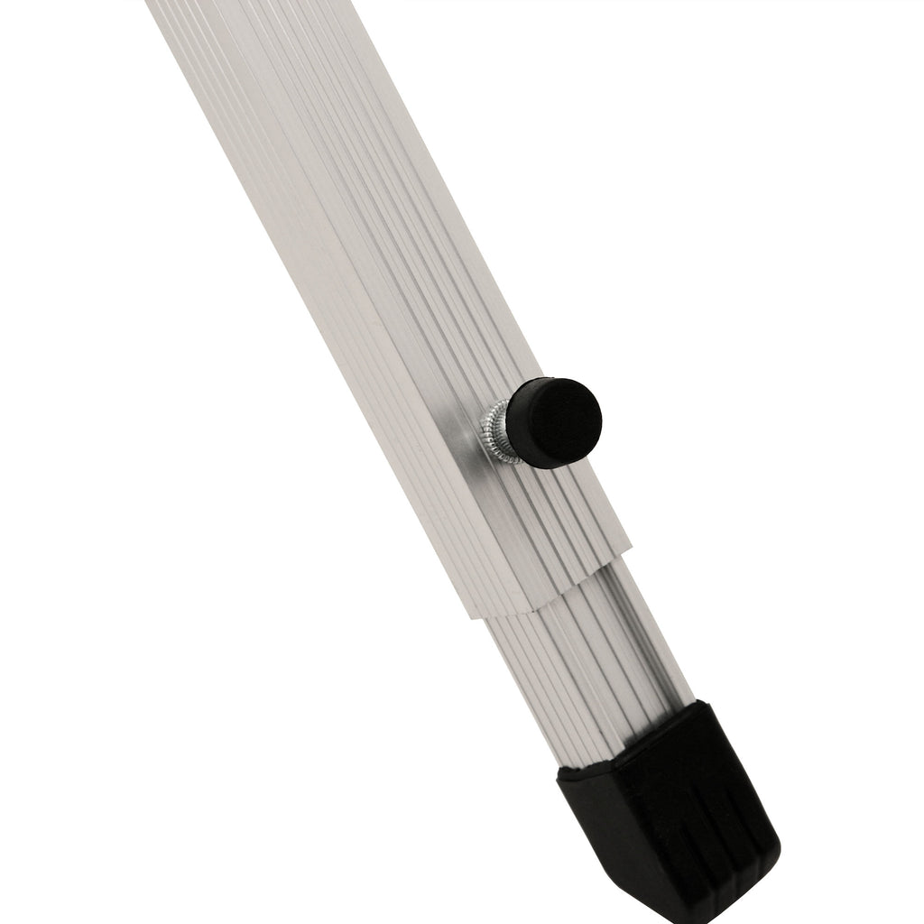 Camping table, aluminum, 140 x 70 x 70 cm, 4 people, foldable