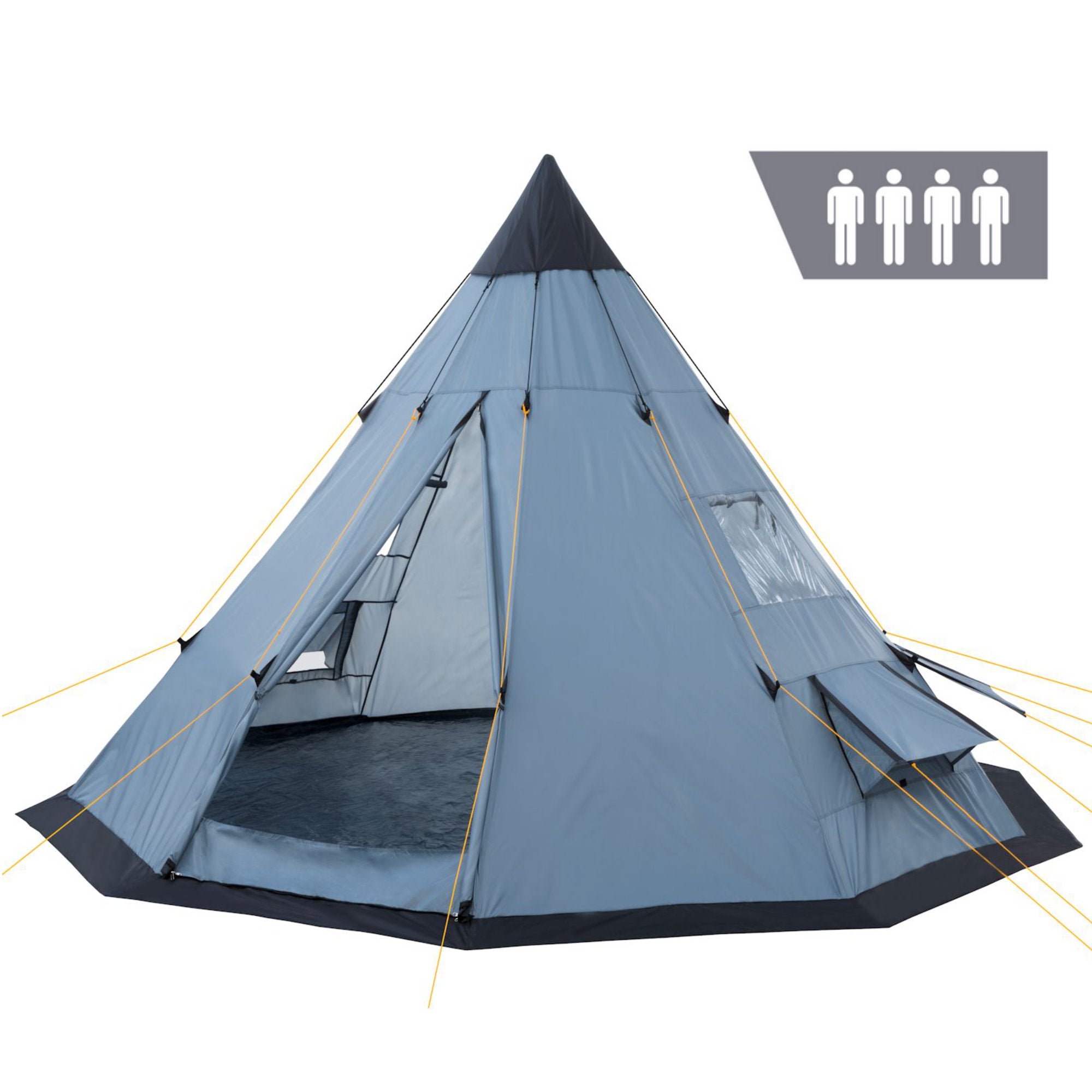 Tipi tent "Spirit", 4 persons, 3000 mm water column