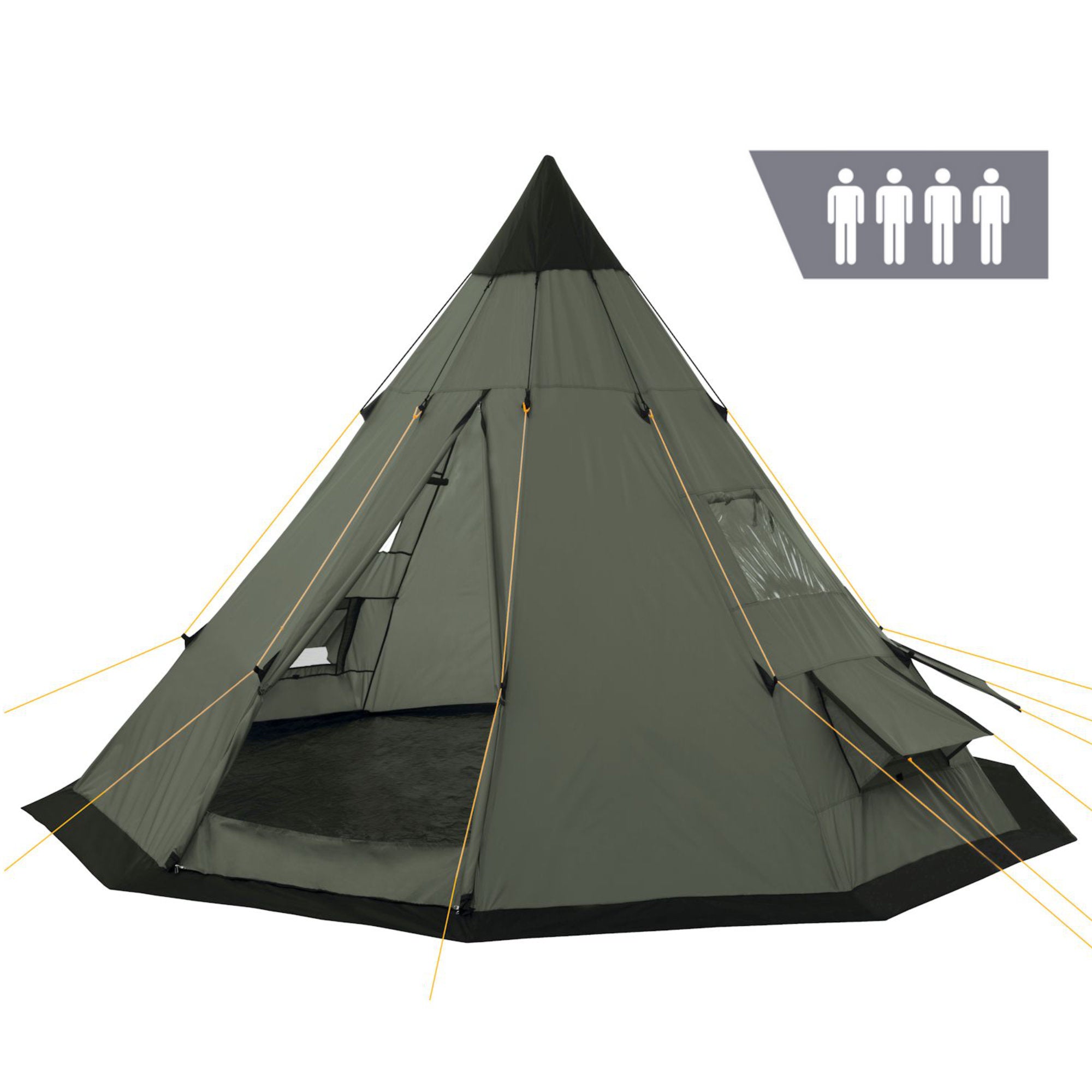 Tipi tent "Spirit", 4 persons, 3000 mm water column