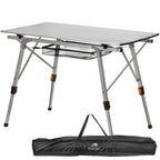 Table de camping, 90,5 x 51,5 cm, pliable, réglable en hauteur