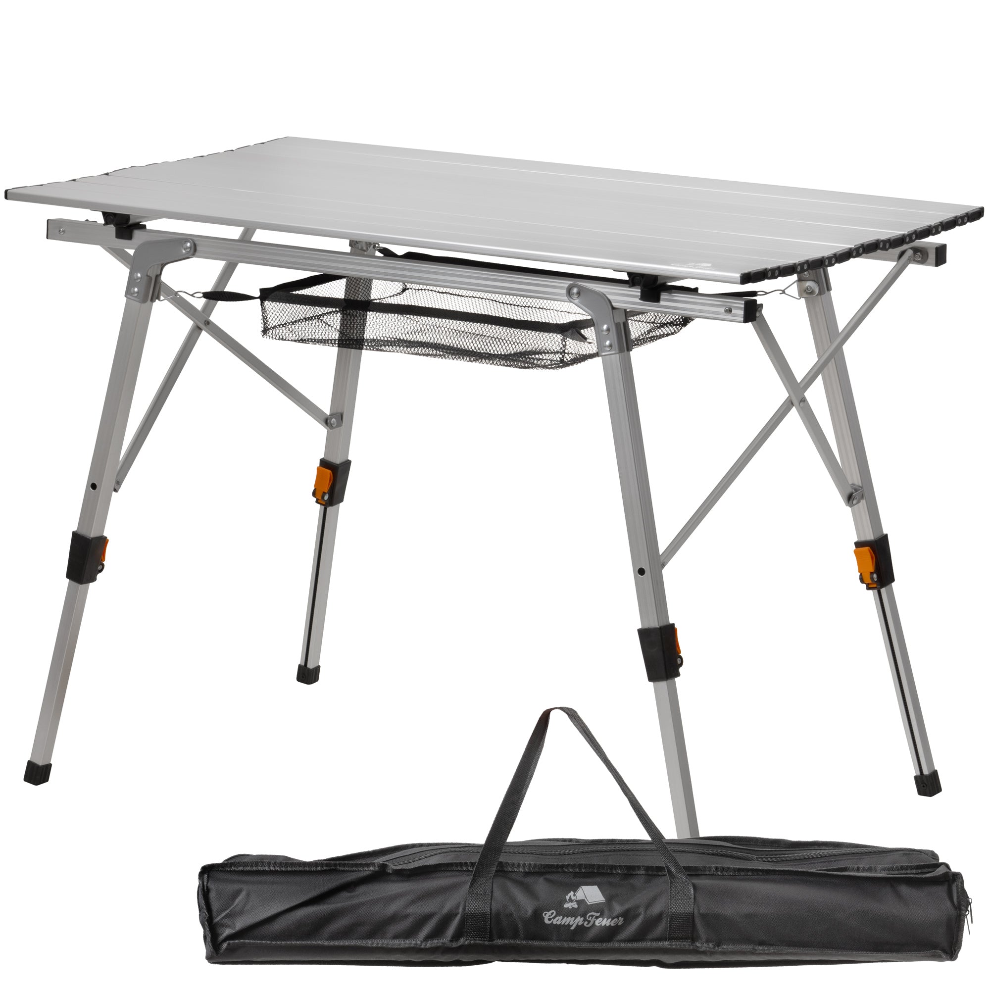 Camping table, 90.5 x 51.5 cm, foldable, height-adjustable