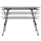 Table de camping, 90,5 x 51,5 cm, pliable, réglable en hauteur