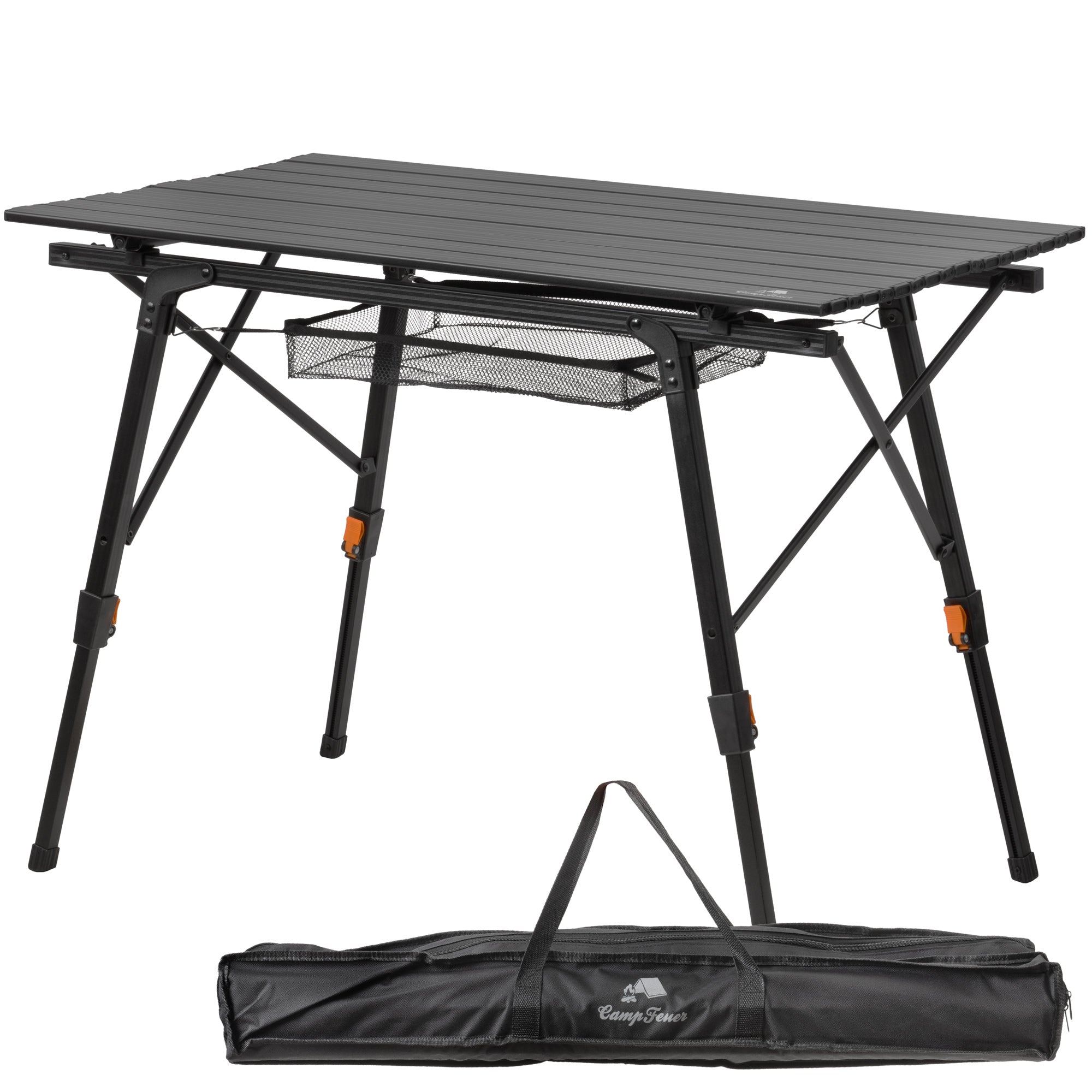 Camping table, 90.5 x 51.5 cm, foldable, height-adjustable