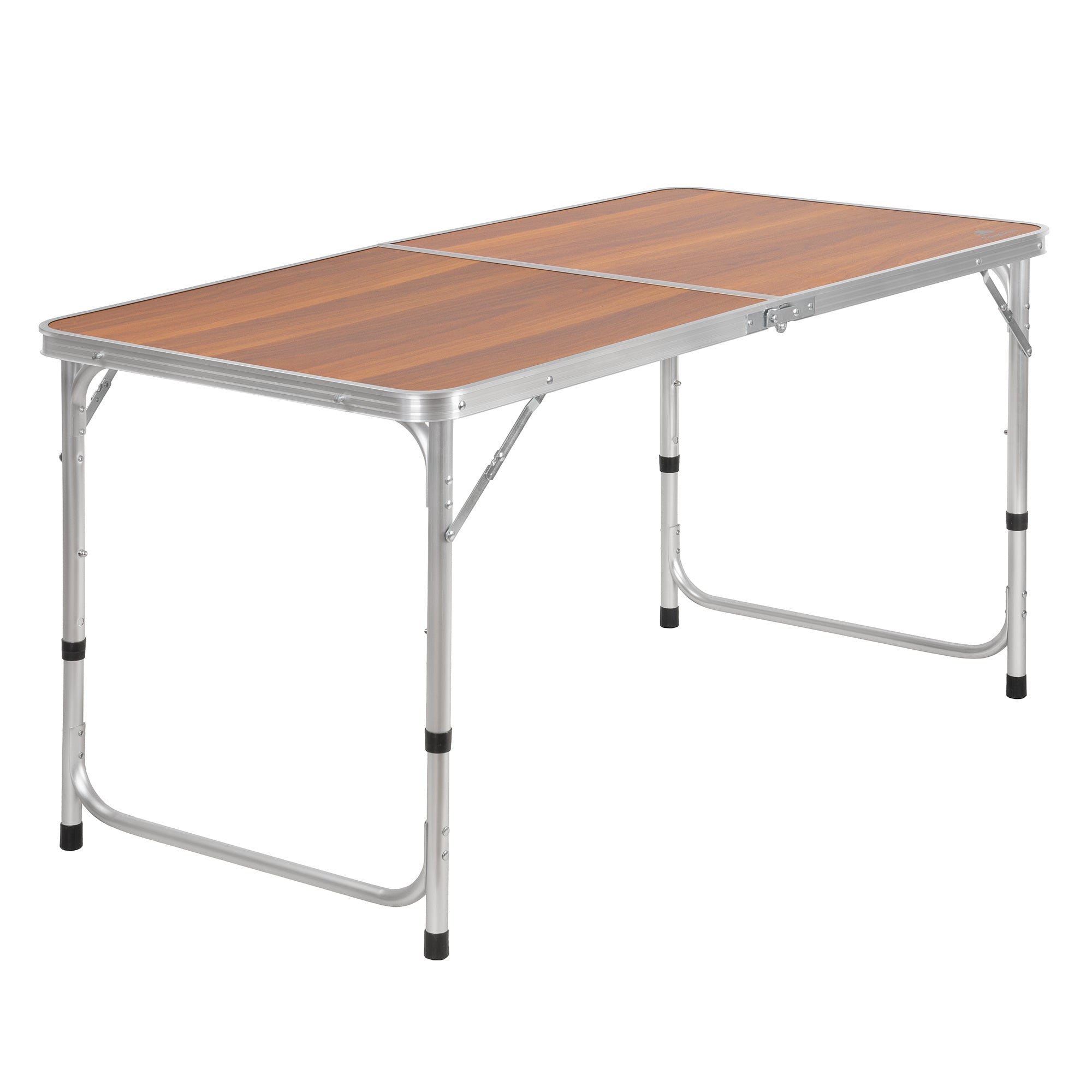 Camping table, aluminum, 120 x 60 cm, 6 people, foldable