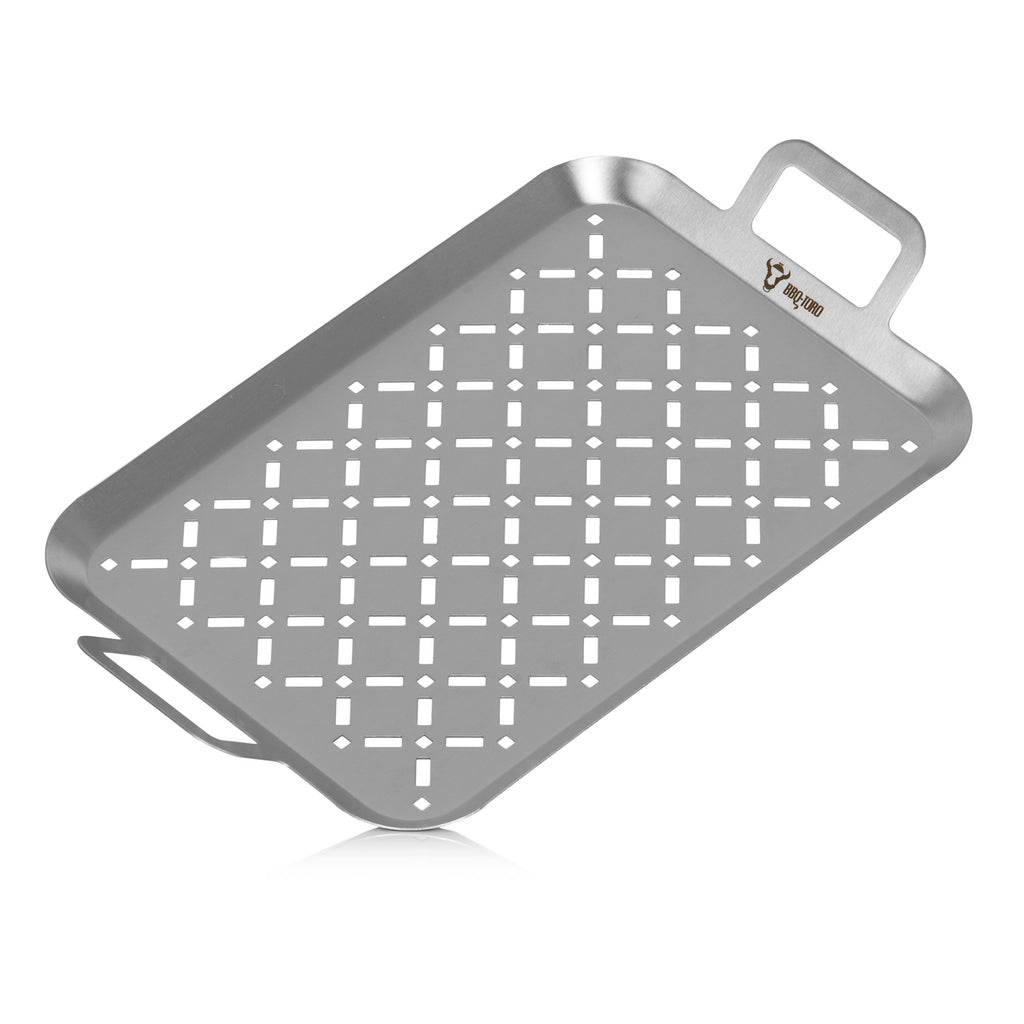 Grill tray, 44 x 26 x 4.5 cm, stainless steel