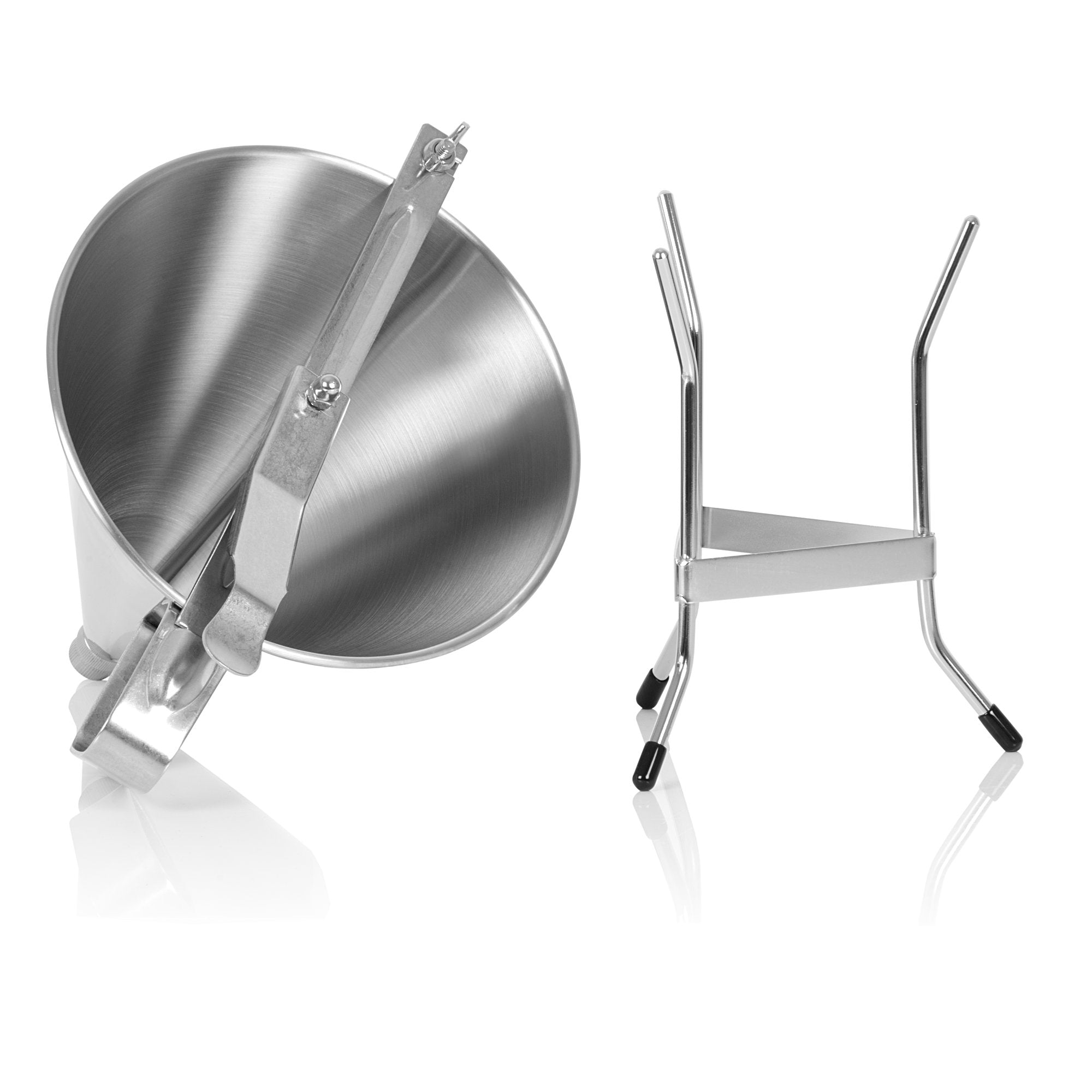 Doseur à pâte en acier inoxydable, diamètre d'ouverture Ø 3 mm - Ø 10 mm, support inclus