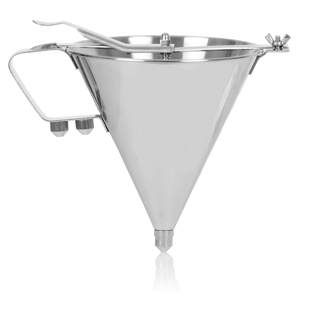 Doseur à pâte en acier inoxydable, diamètre d'ouverture Ø 3 mm - Ø 10 mm, support inclus