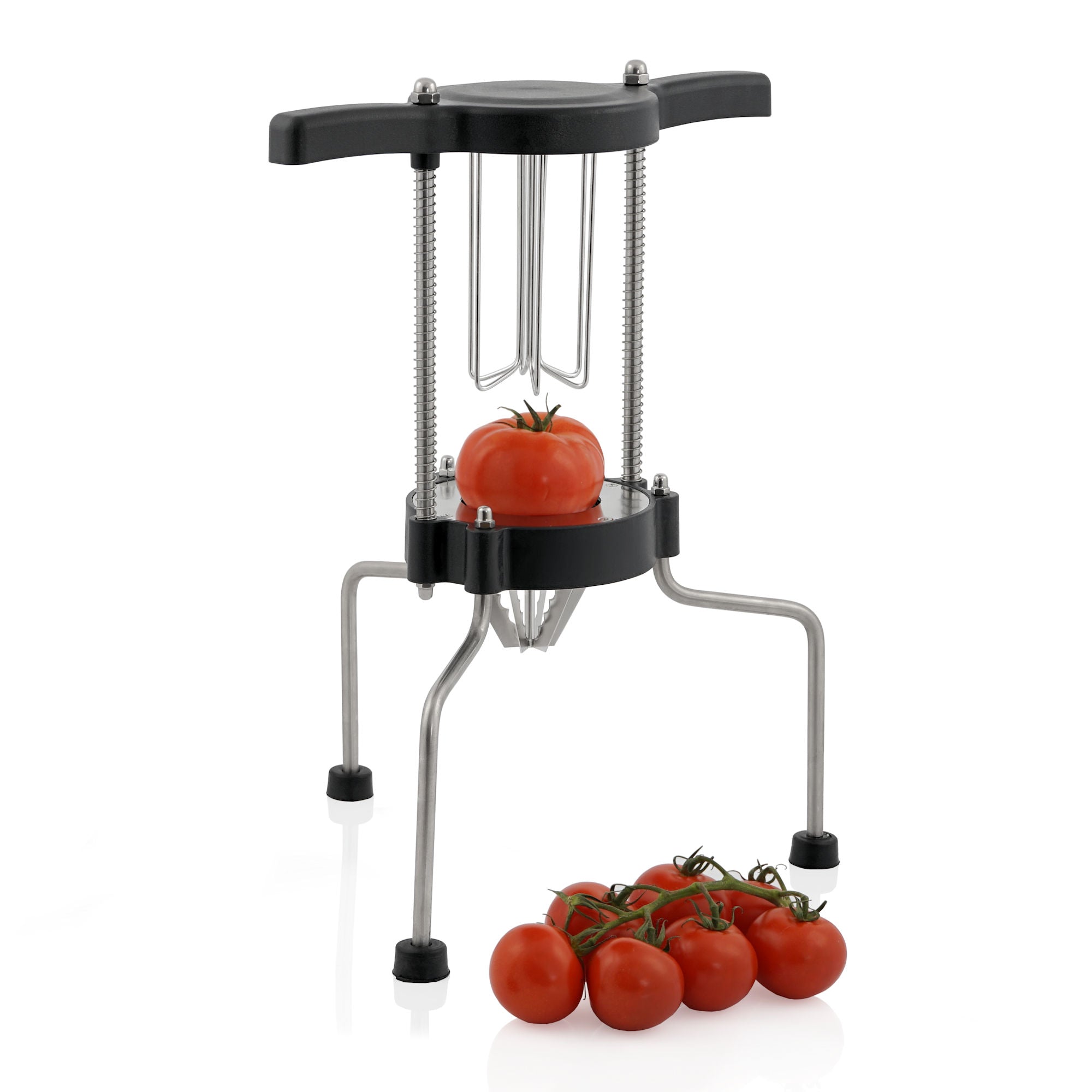 Coupe-tomates, acier inoxydable, 6 colonnes