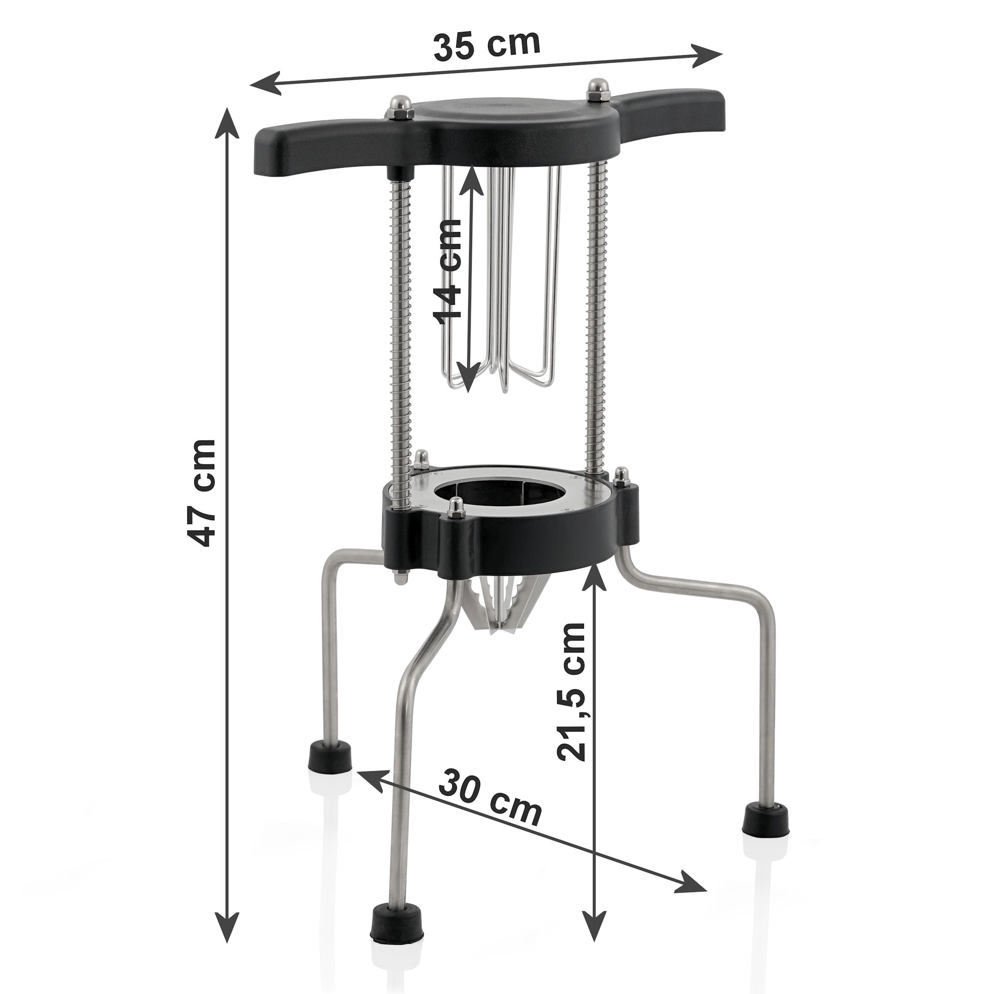 Coupe-tomates, acier inoxydable, 6 colonnes