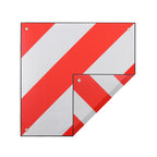 Warning sign for bicycle carriers, aluminium, for Italy &amp; Spain