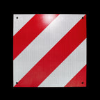 Warning sign for bicycle carriers, aluminium, for Italy &amp; Spain