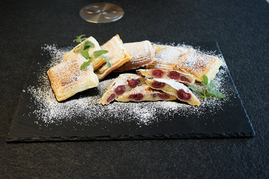 Waffle iron, cast iron, rectangular double shape