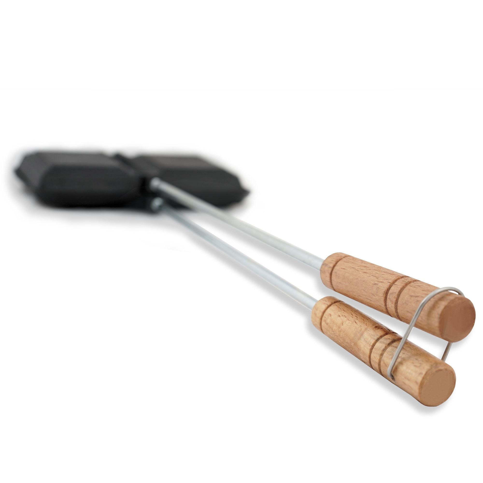 Waffle iron, cast iron, rectangular double shape