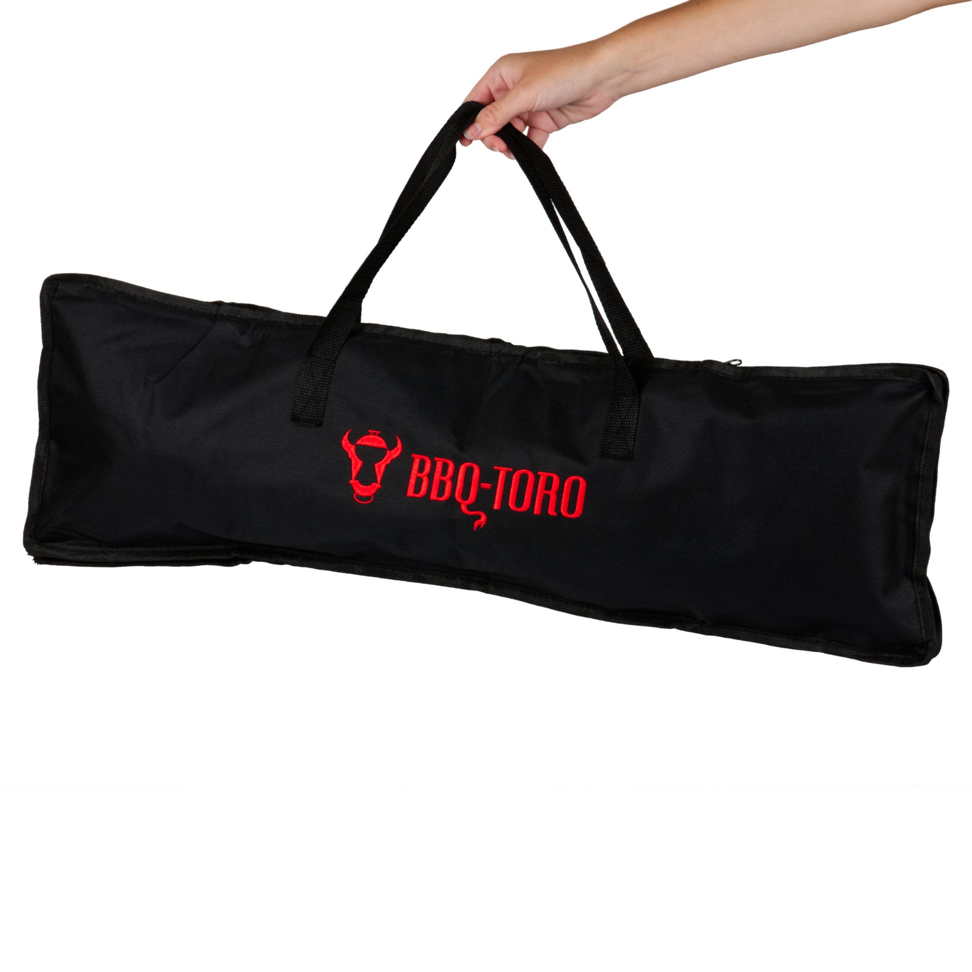 Sandwicheisen, rechteckig, inkl. Transporttasche und langem Stiel