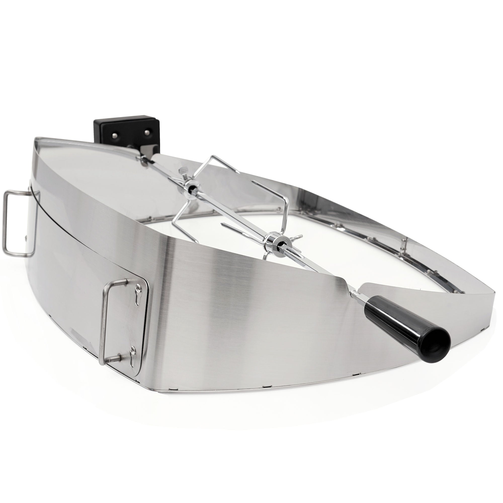 Ensemble pour four à pizza Weber, comprenant une broche, un moteur et un élément chauffant.