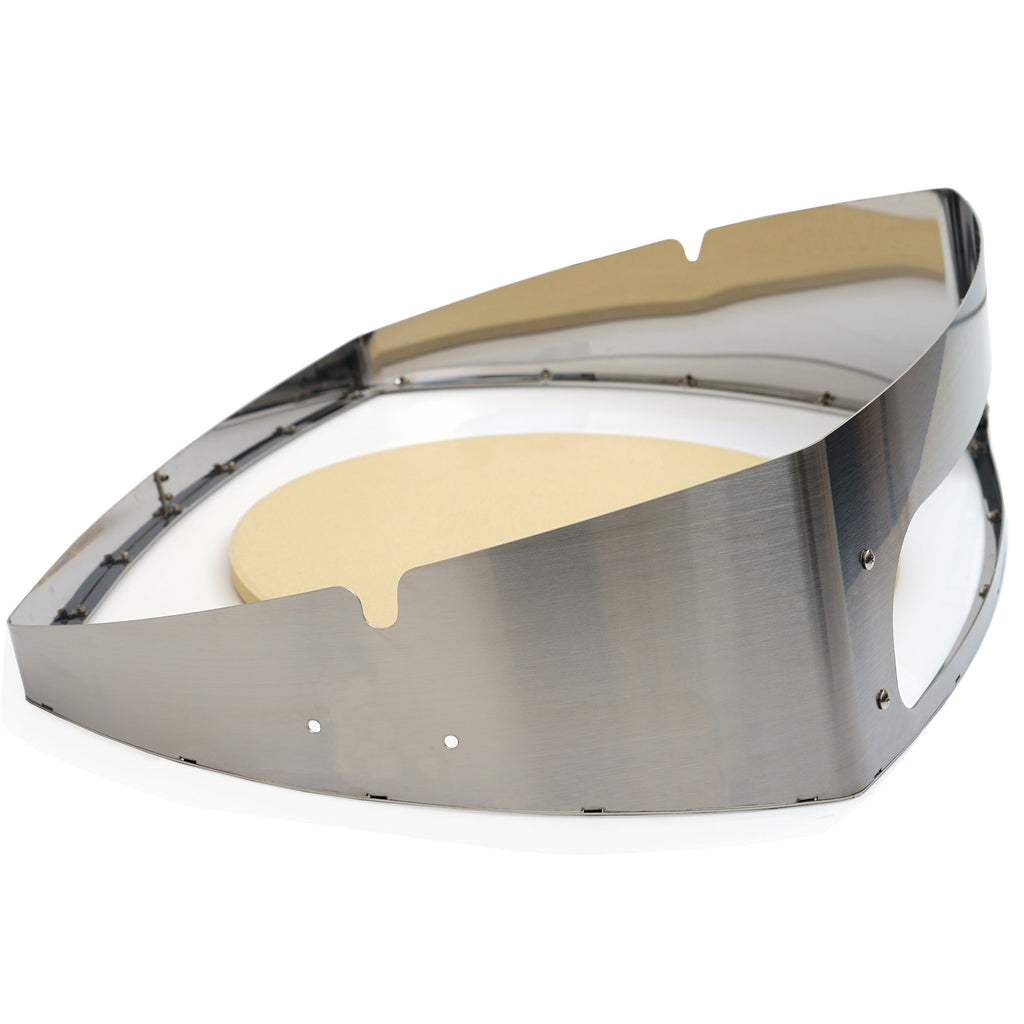 Pizza ring set, including rotisserie spit, motor and pizza element, for Weber series