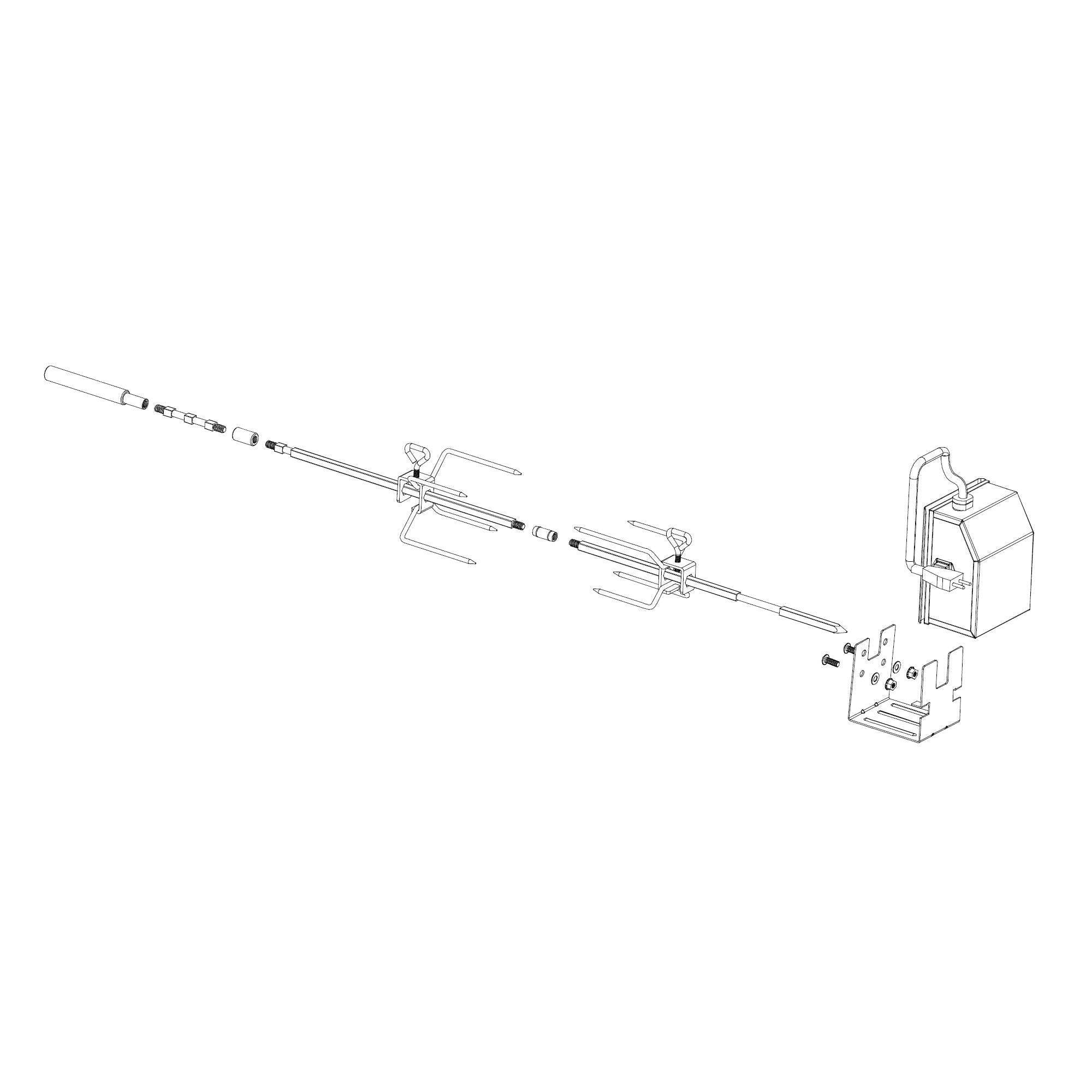 Ensemble de brochettes pour votre barbecue à gaz Weber Spirit II