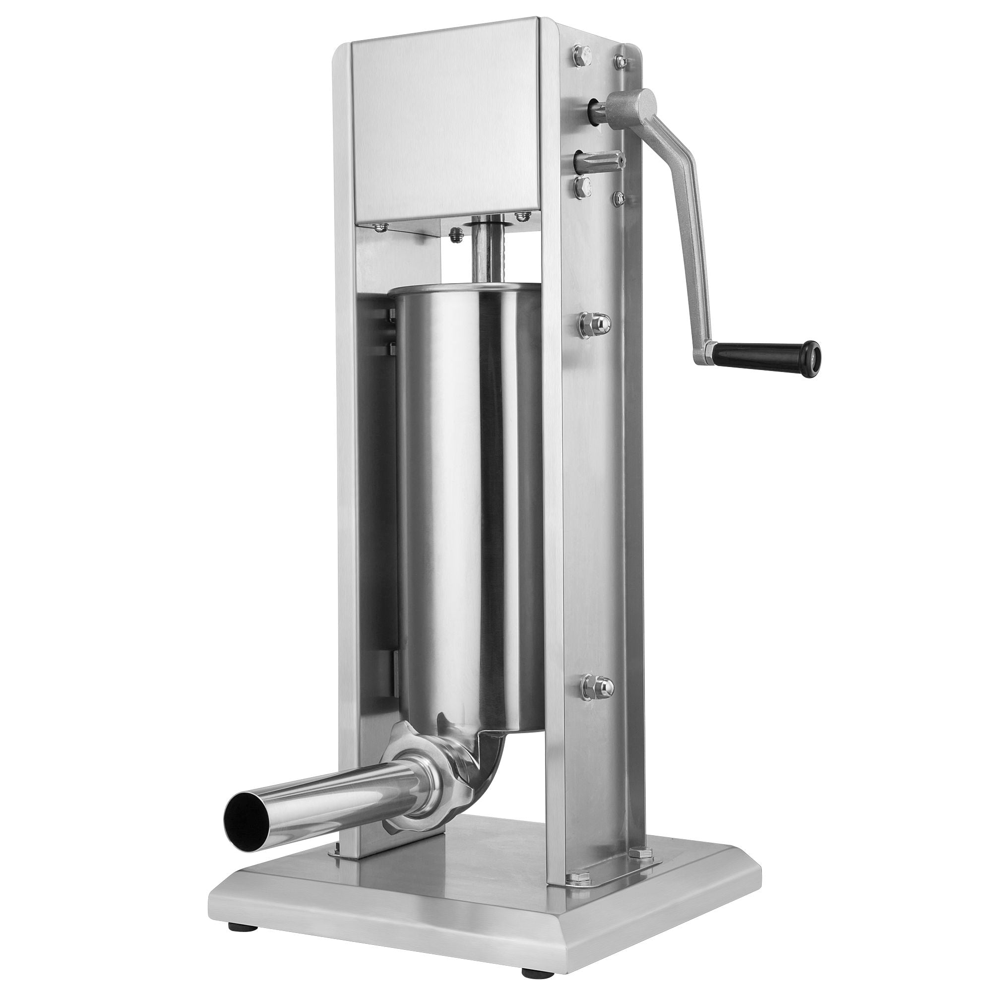 Sausage stuffer, 5 liters, stainless steel, including hand crank