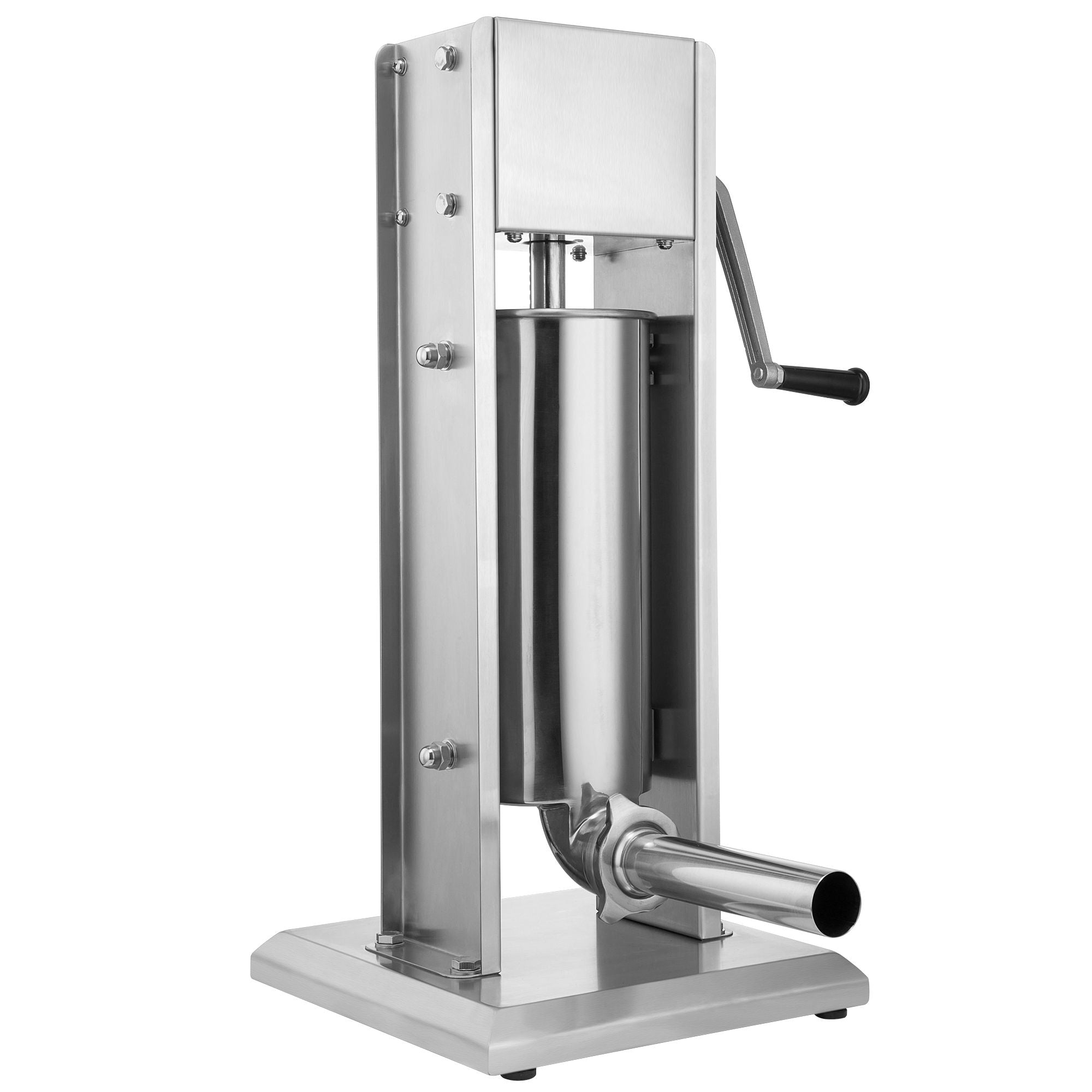 Sausage stuffer, 5 liters, stainless steel, including hand crank