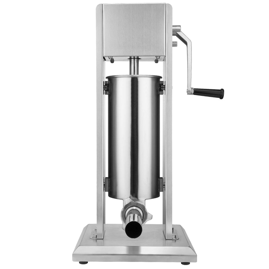 Sausage stuffer, 5 liters, stainless steel, including hand crank