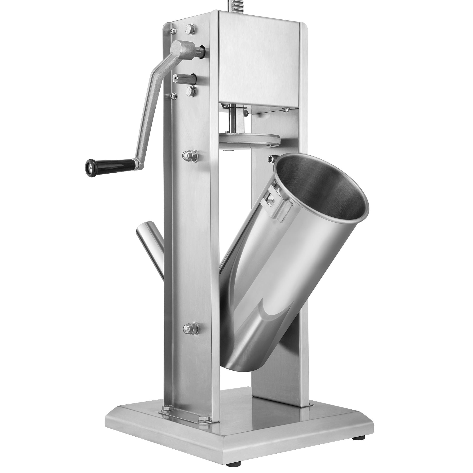 Sausage stuffer, 5 liters, stainless steel, including hand crank