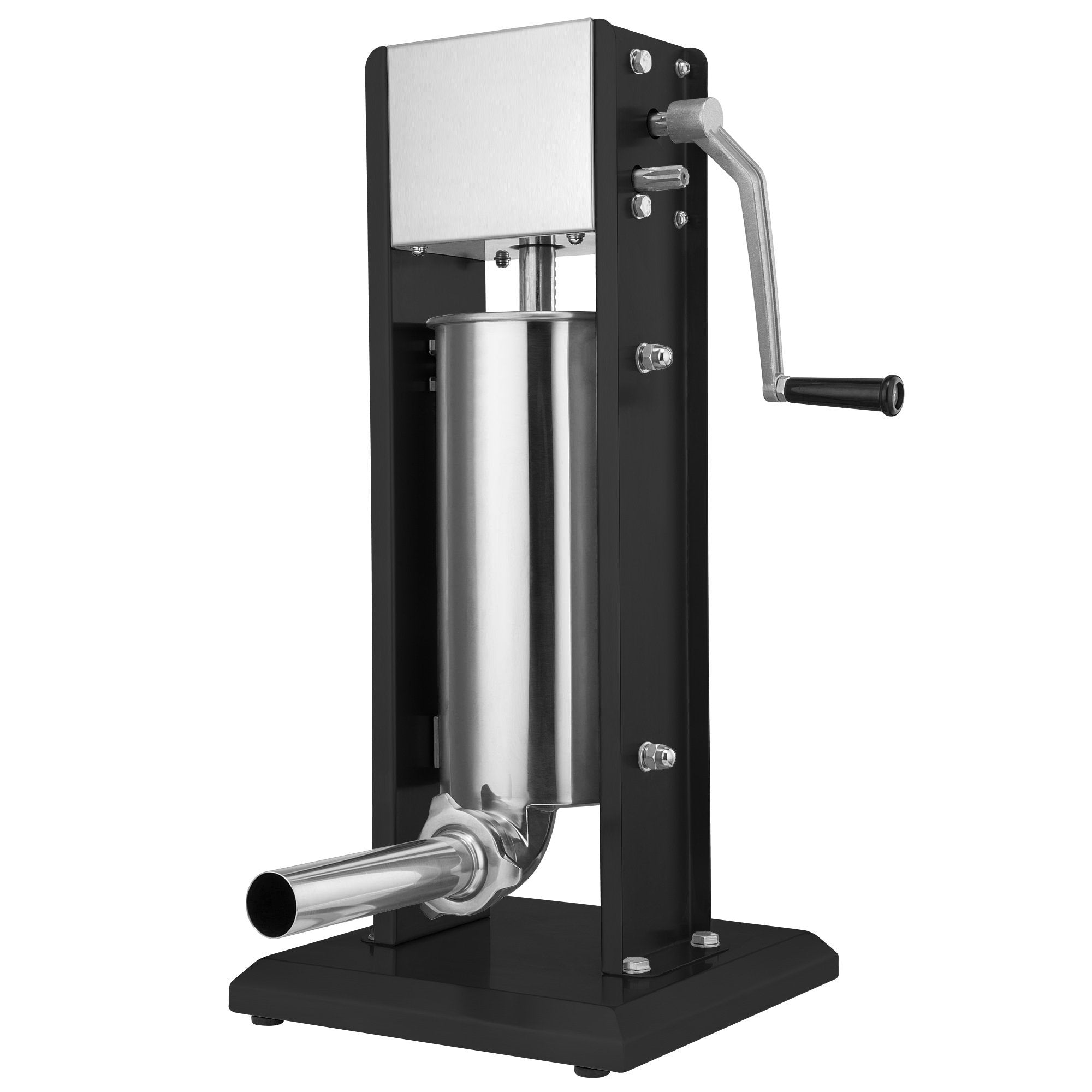 Sausage stuffer, 5 liters, stainless steel, including hand crank