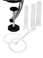 Poussoir à saucisses, 3 litres, acier inoxydable, avec support de table.