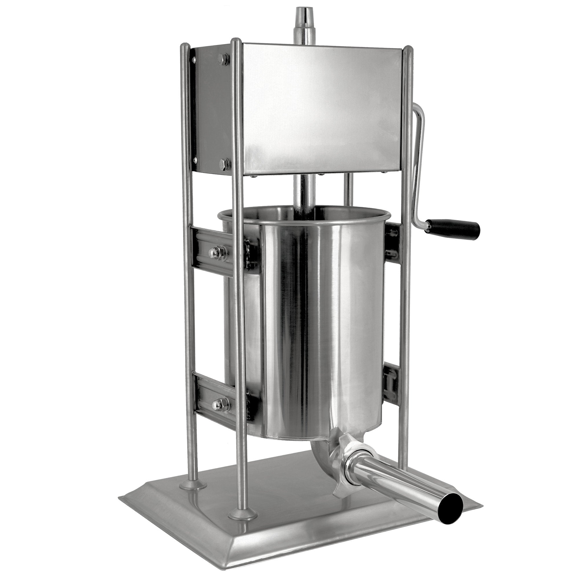 Sausage stuffer, 10 liters, stainless steel