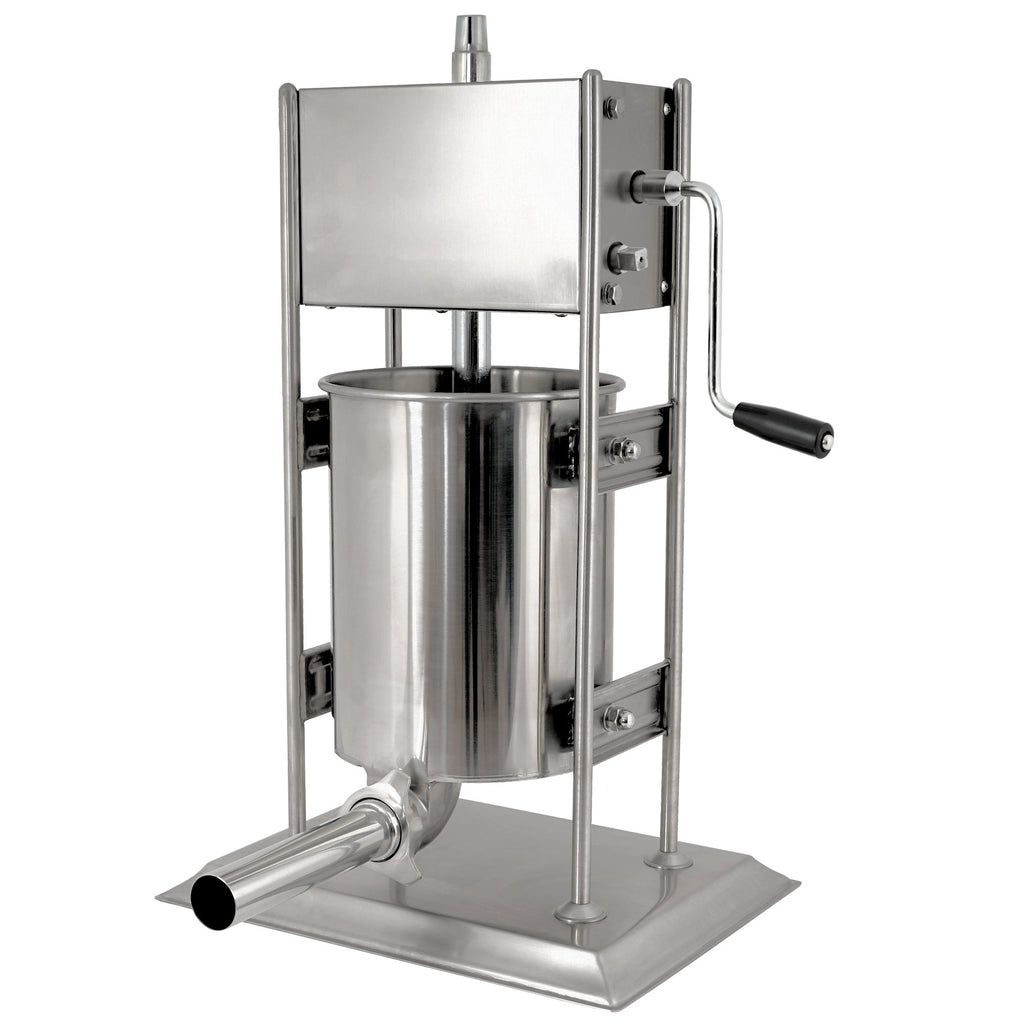 Sausage stuffer, 10 liters, stainless steel