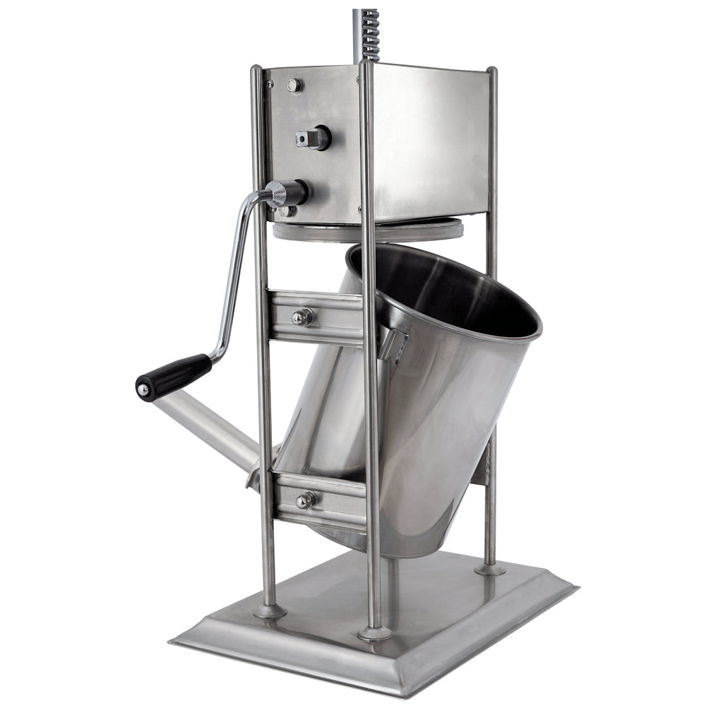 Sausage stuffer, 10 liters, stainless steel