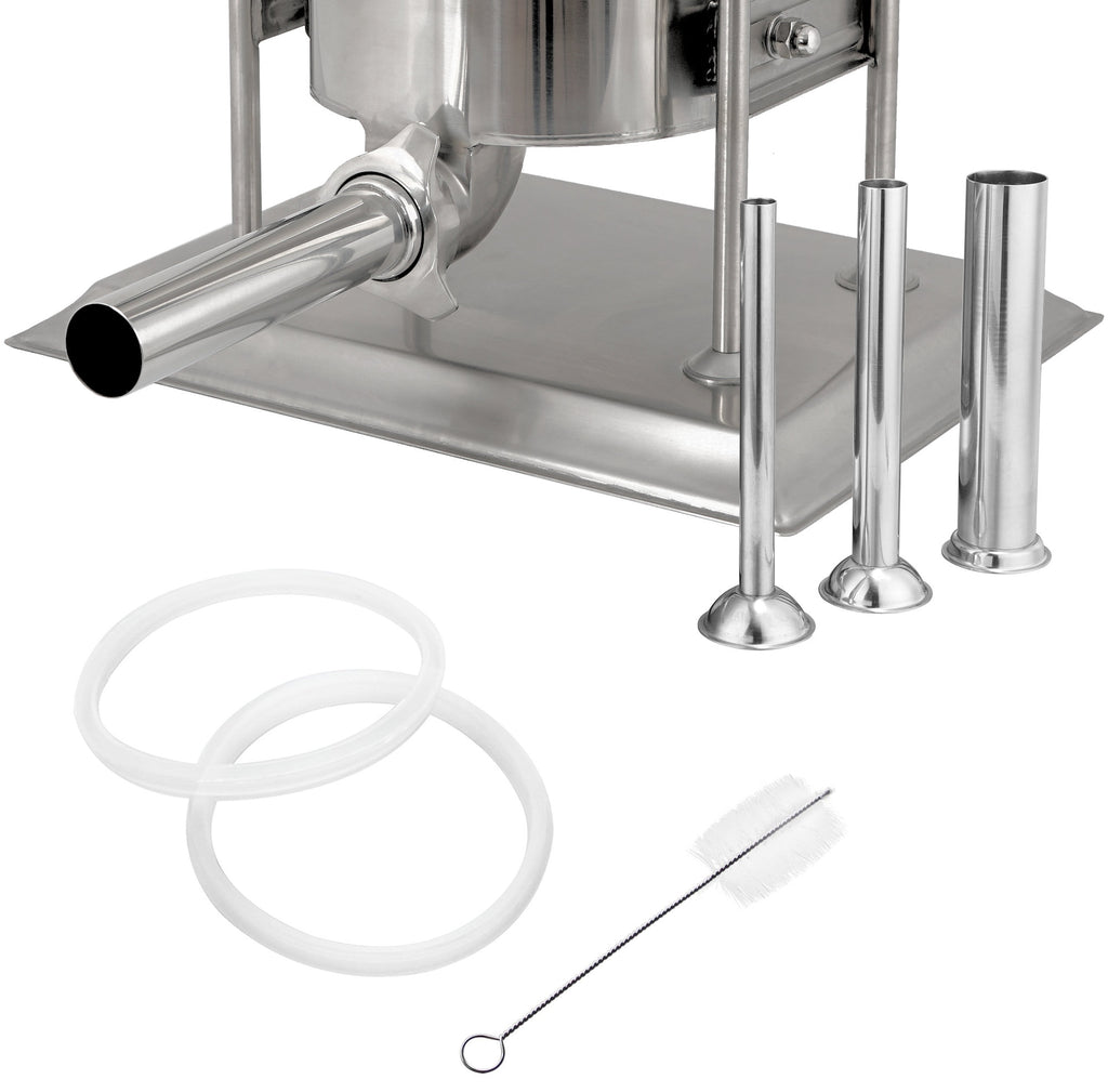 Sausage stuffer, 10 liters, stainless steel