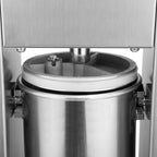 Poussoir à saucisses, 5 litres, en acier inoxydable, avec manivelle
