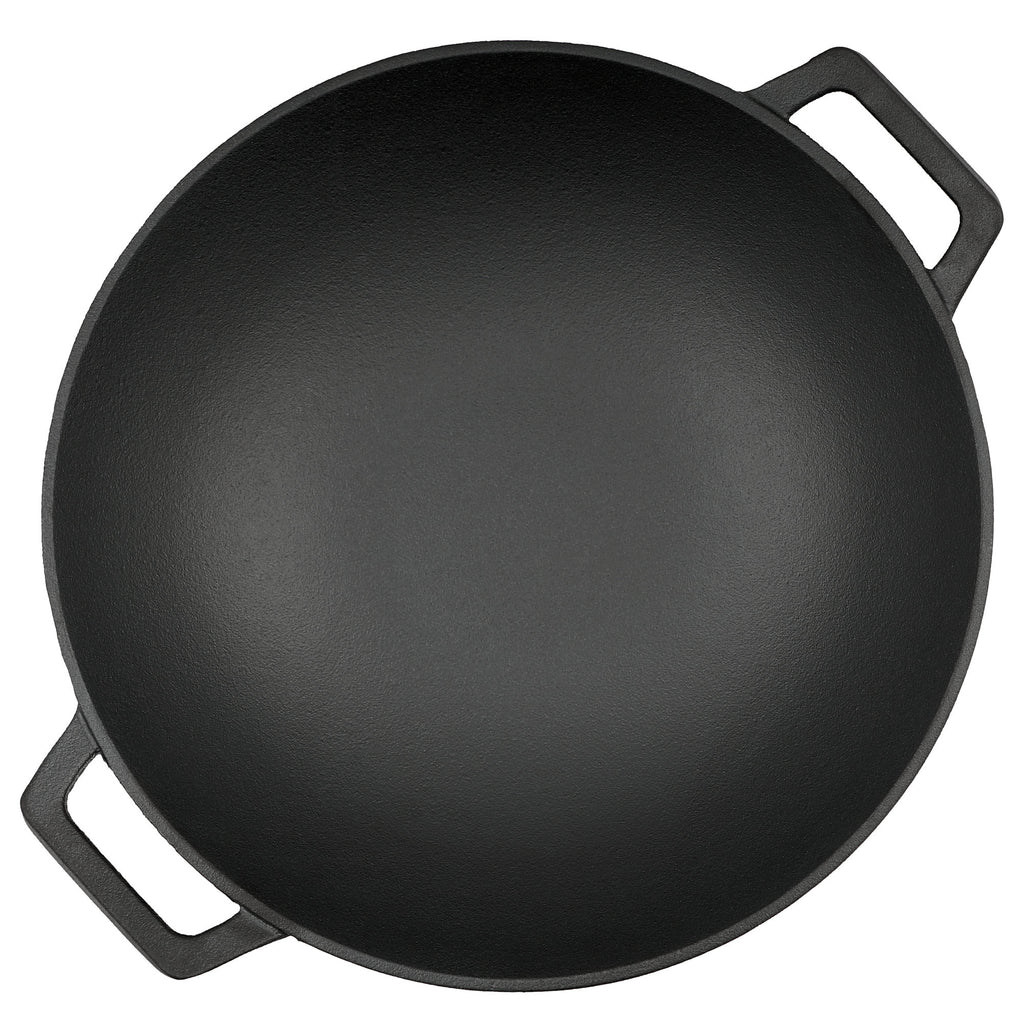 Poêle wok, Ø 35,5 cm, en fonte